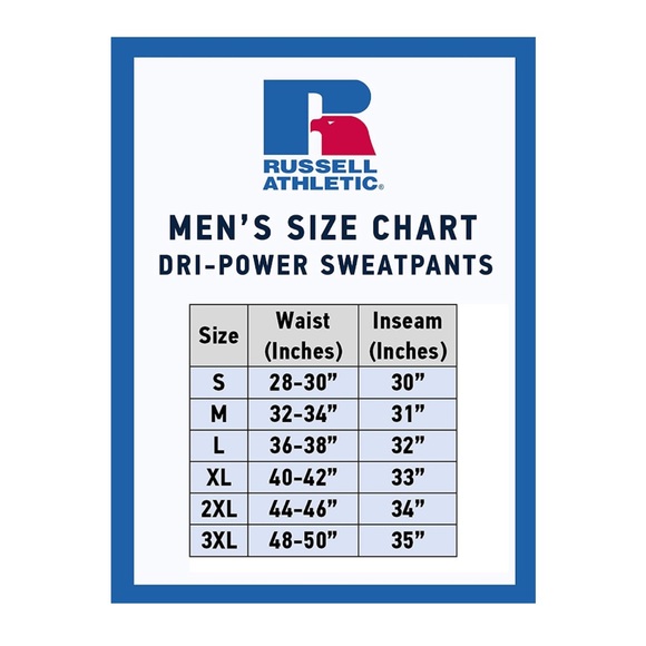 Black Heather Russell Athletic Men's Dri-Power Open Bottom Sweatpants w/ Pockets - Picture 4 of 4